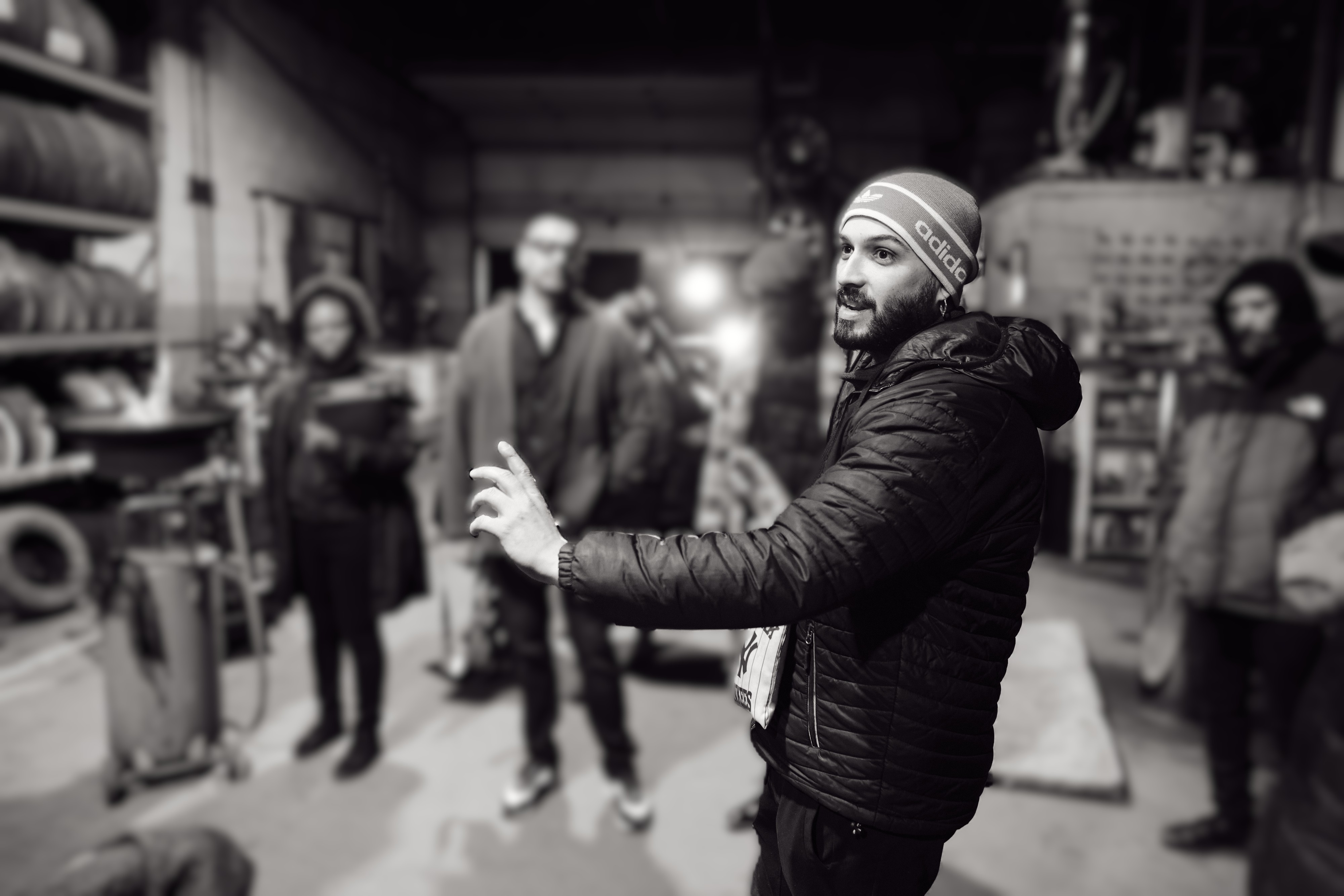 Karim Elamouri on set